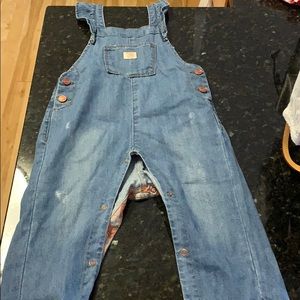 Denim overalls
